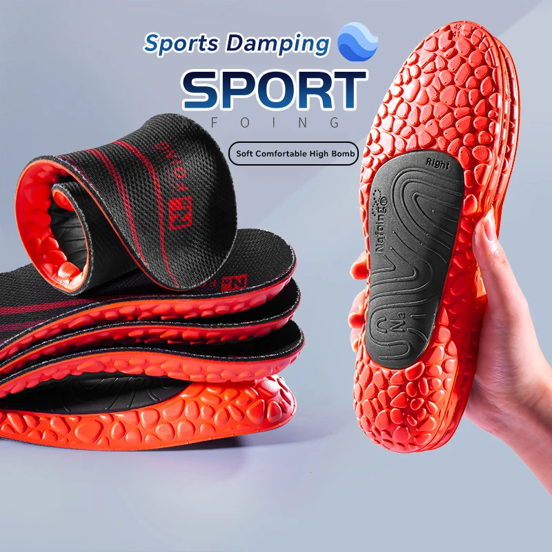 1Pair Sport Insoles for Shoes Shock Absorption Deodorize Breathable Insole for Men Women Sport Running Care Insoels