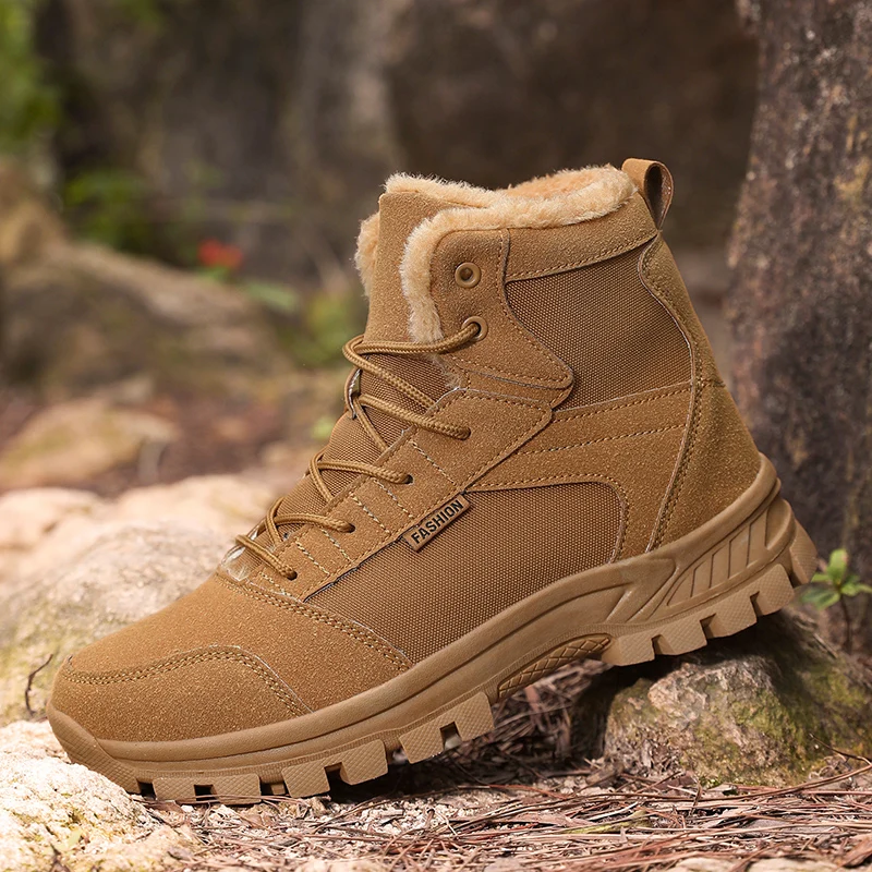 2025, rutschfeste Herren-Schneestiefel für den Außenbereich, verdickte warme Herren-Freizeitschuhe, Winter-Wanderstiefel, Schneestiefel, Herrenschuhe, Schneestiefel