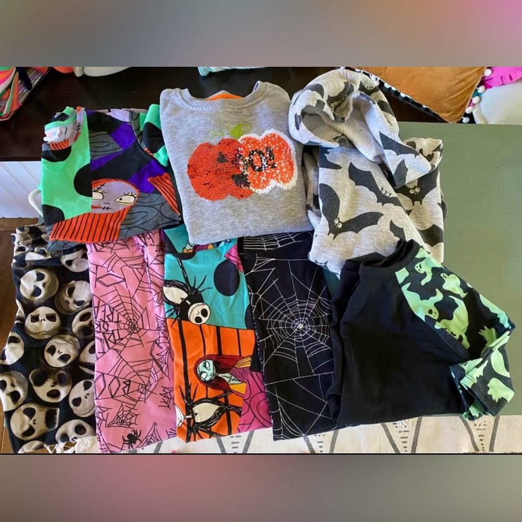 Lularoe Other | Halloween Themed Clothing Bundle | Color: Black/Orange | Size: 4t-6x