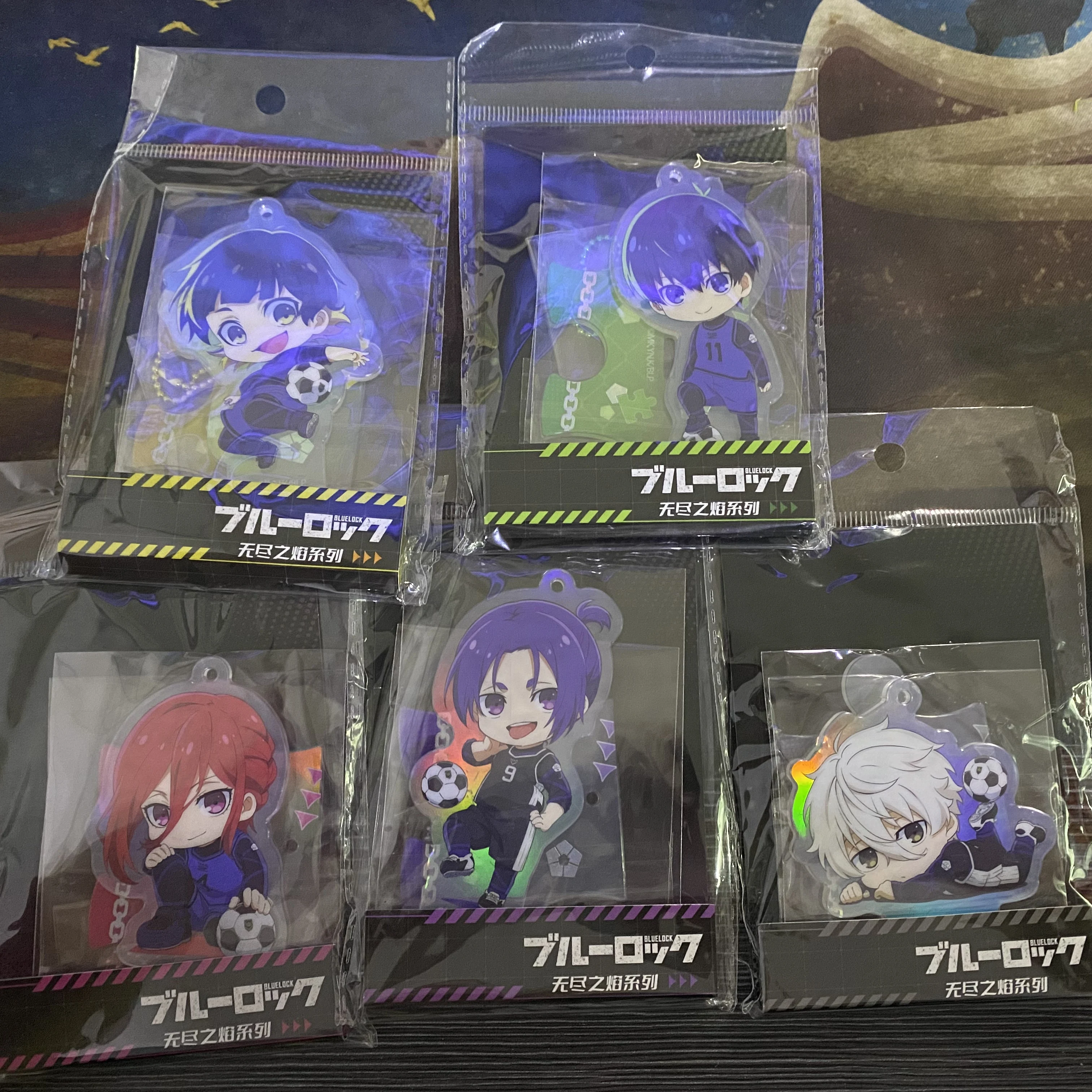 B-E-CK Isagi Yoichi Mikage Bachira Meguru Nagi China Offizielle Autorisierung Endless Flame Series Acryl-Schlüsselanhänger Image