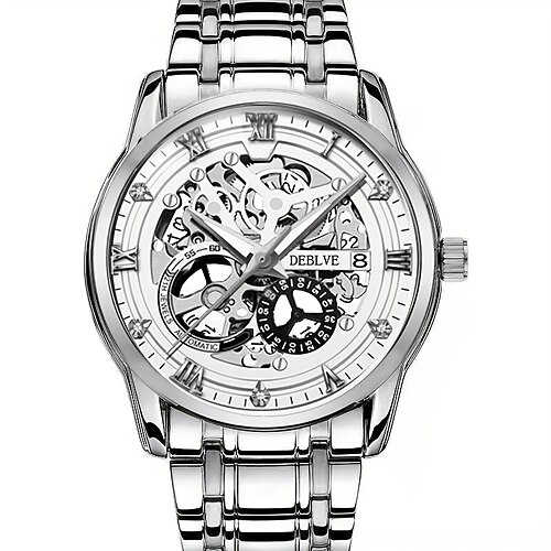 eine neue Vintage-Business-Herrenuhr mit römischem Zifferblatt, wasserdicht nach IPX7, leuchtendem Kalender und Legierungsarmband – modisch, trendig, lässig und vielseitig, ein ideales Geschenk für Image