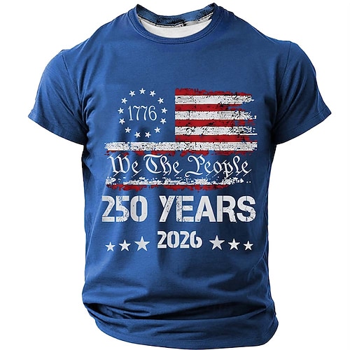 4. Juli 2026 250. Memorialtag Patriotische Patriot Grafik T-Shirt Image