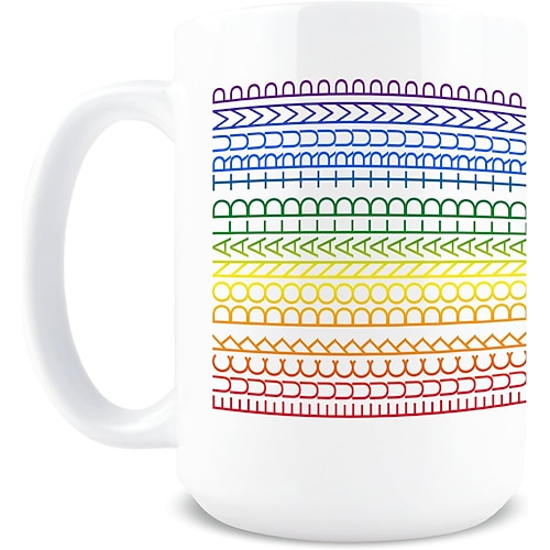 Kaffeetasse mit versteckter Botschaft - FDT-Tasse, 15 oz Keramik-Kaffeetasse mit geheimer Botschaft, lustige Geschenke für Demokraten, liberales Scherzgeschenk, Anti-MAGA-Waren Image