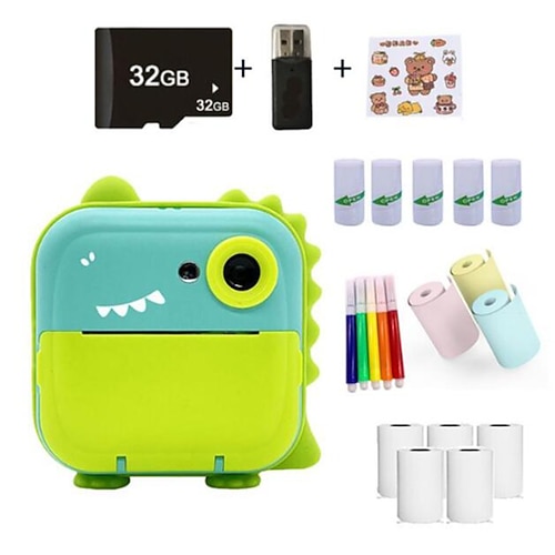2025 neues Produkt Polaroid Kinder digitale Cartoon-Kamera süße Mini-Kinder HD Fotografie und Druck Kamera Video Mini-Kamera Weihnachtsgeschenk Geburtstagsgeschenk für Kinder