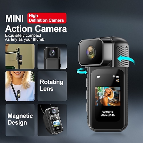 S80 HD Sportkamera Anti-Shake Outdoor Camcorder Magnet-Nackenriemen Thumb-Kamera Valentinstagsgeschenk