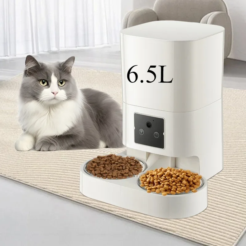6L mangeoire pour animaux de compagnie intelligente mangeoire automatique pour chat chien Machine de nourriture lente avec distributeur automatique de nourriture pour chat quantitatif chronométré bol