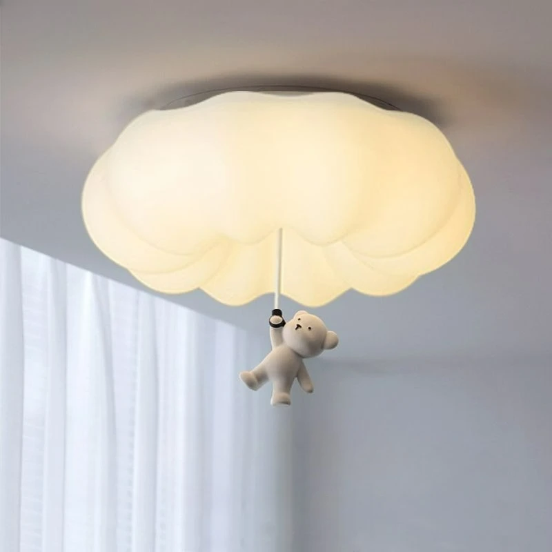 Moderne cremefarbene LED-Deckenleuchte, Kürbisbär, Mädchen, Schlafzimmer, Kinderzimmer, Kinderzimmer, Arbeitszimmer, Heimdekoration, Kronleuchter, Leuchten