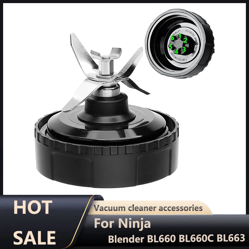 6-Flossen-Mixer-Ersatzteile, kompatibel mit Ninja-Mixer BL660 BL660C BL663 BL663CO BL770 BL770A BL770W BL771 BL771C Image
