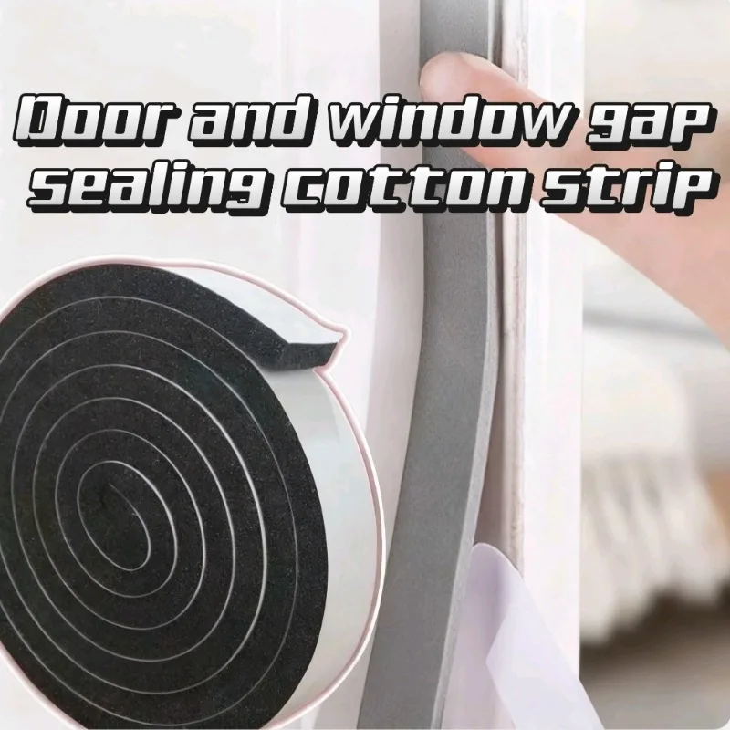Dichtungsstreifen für Tür und Fenster, schalldichte Schaumstoff-Rückseite für Tür und Fenster, Geräuschdämmung, Außendurchschließband, staubdichter Dichtungsstreifen