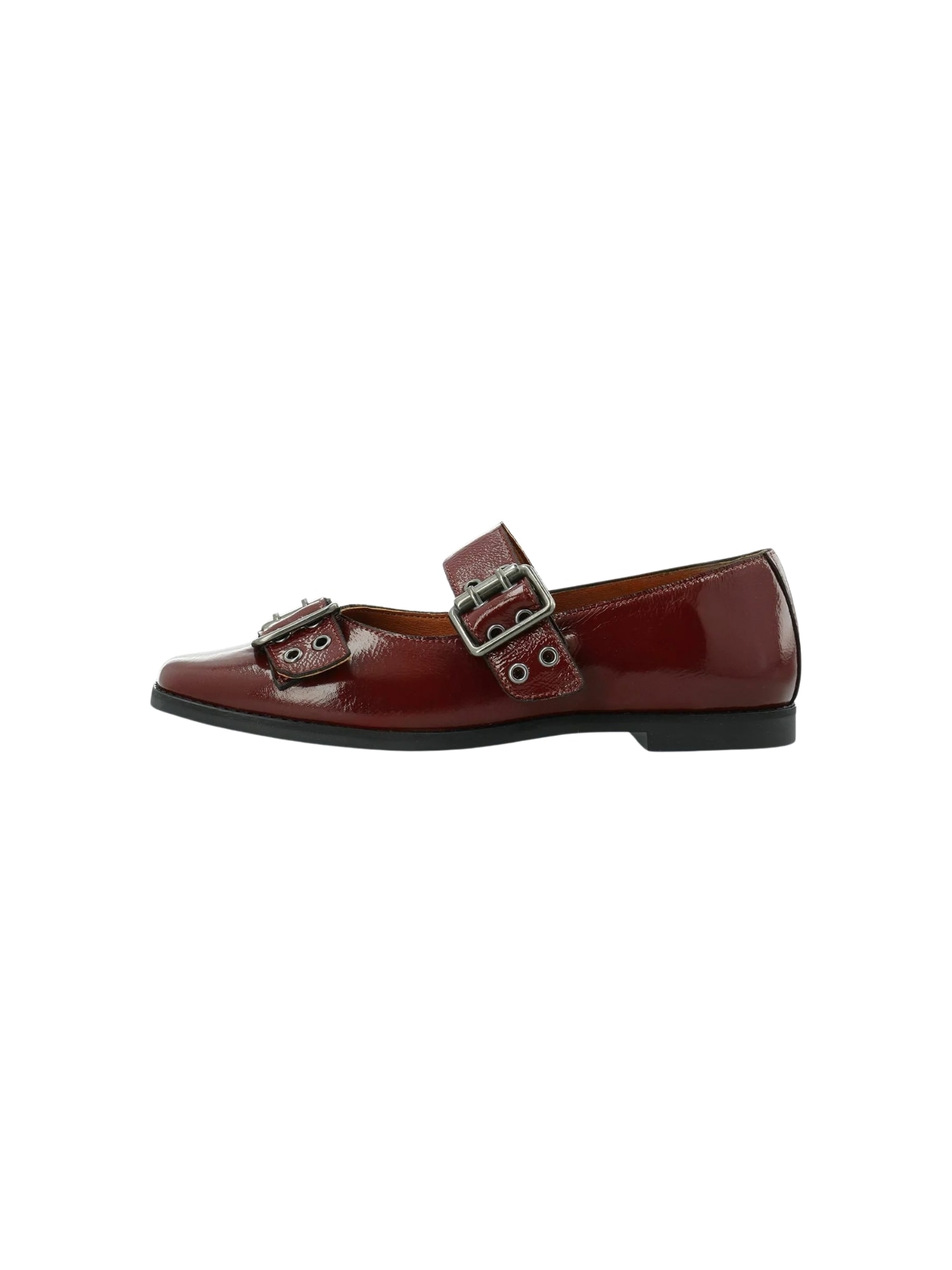 Ballerina CA'SHOTT "Ca'Shott Ballet flats CASDIANA", Damen, Gr. 37, Normalschaft, rot (bordeaux), Obermaterial: 100% Leder, Schuhe Ballerina