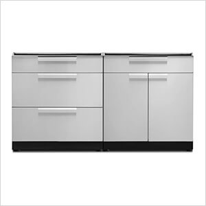 NewAge Outdoor Kitchens Stainless Steel 2-Piece Outdoor Kitchen Set (No Countertop)