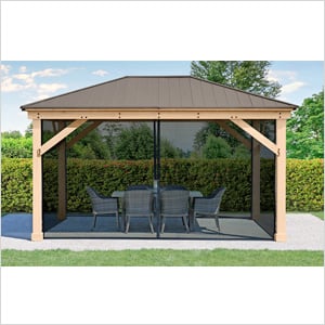 Yardistry 12 x 16 Meridian Gazebo Mesh Netting