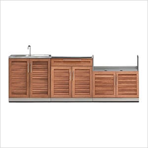 NewAge Outdoor Kitchens Grove 3-Piece Outdoor Kitchen Set (No Countertop)