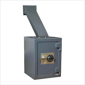 Hollon Safe Company Through-the-Wall Deposit Safe with Combination Lock