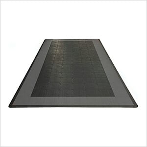 Swisstrax Diamondtrax Home Single Car Garage Floor Tile Mat (Jet Black / Slate Grey)
