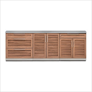 NewAge Outdoor Kitchens Grove 4-Piece Outdoor Kitchen Set with Countertops