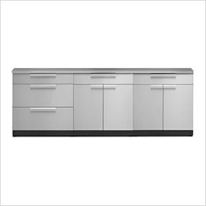 NewAge Outdoor Kitchens Stainless Steel 4-Piece Outdoor Kitchen Set with Countertops