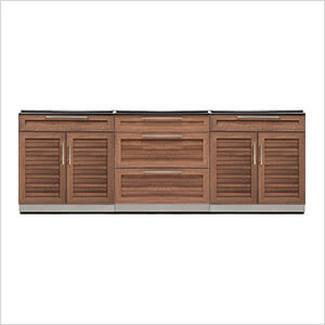 NewAge Outdoor Kitchens Grove 3-Piece Outdoor Kitchen Set (No Countertop)