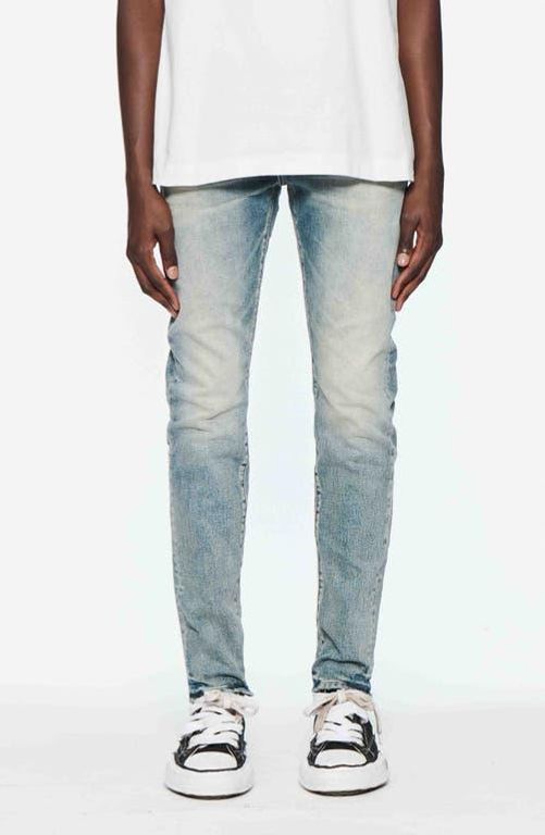 Electric Tint Distressed Skinny Jeans - Blue - Purple Brand Jeans