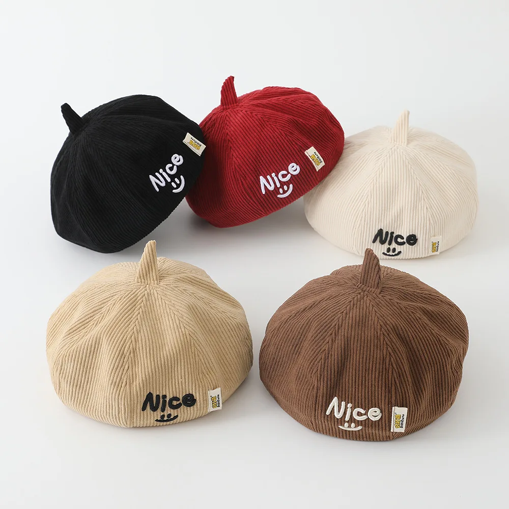 Babymütze Winter Kinder Sonnenhut personalisierte Jungen Mädchen süße Eimer Hut Kindertag Geburtstagsgeschenk Bär Hut mit Namen Image