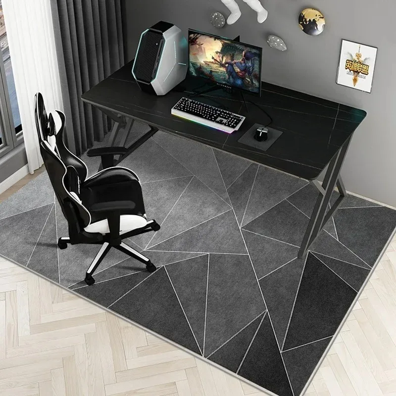 Einfache E-Sport Stuhl Teppiche Boden Matte Studie Schreibtisch Computer Drehstuhl Teppich Schlafzimmer Verschmiert Fuß Matte Teppich Hause dekoration Image
