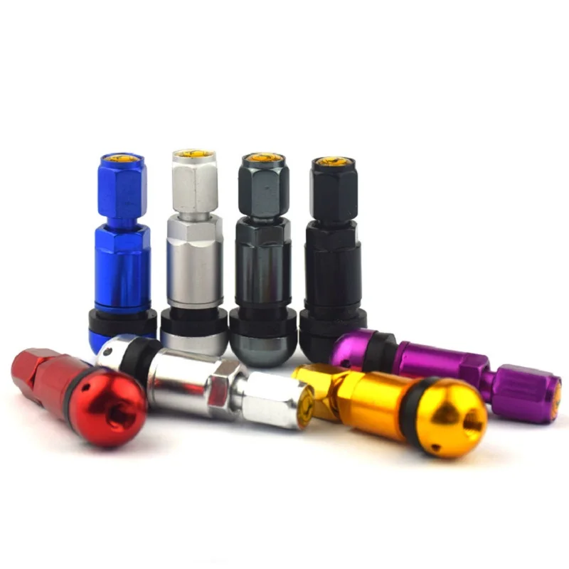 4 pièces universel en alliage d'aluminium voiture moto Tubeless roue pneu Valve tiges bouchons pneu Air Valve tiges 525