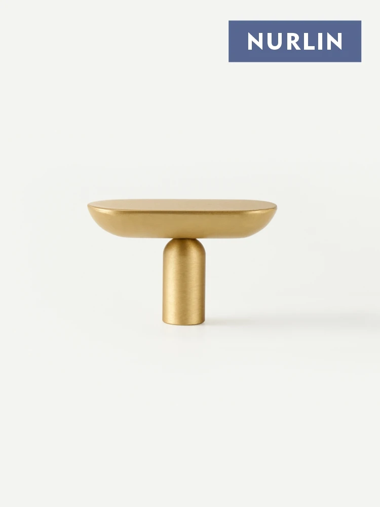 Nurlin massives Messing, schlicht, minimalistisch, italienisches modernes Design, Schrankschubladen, T-Griff, verlängerter Kleiderschrank, Schranktürgriff, CH108 Image