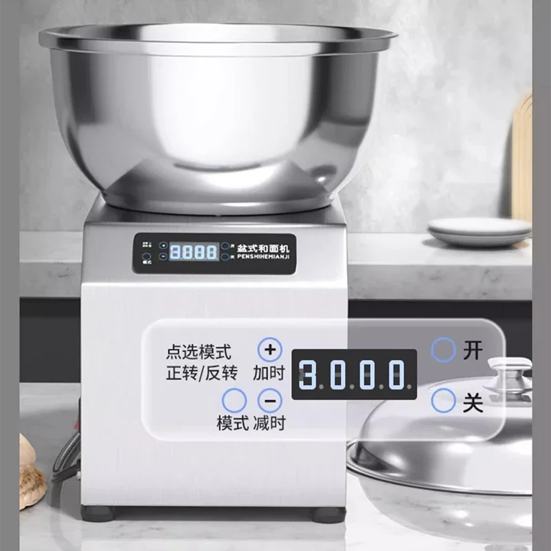 Teigmischer, kommerzielle elektrische Knetmaschine, große Kapazität, Küchenmaschine, Kochgeräte, Pizza-Nudeln, 220 V Image