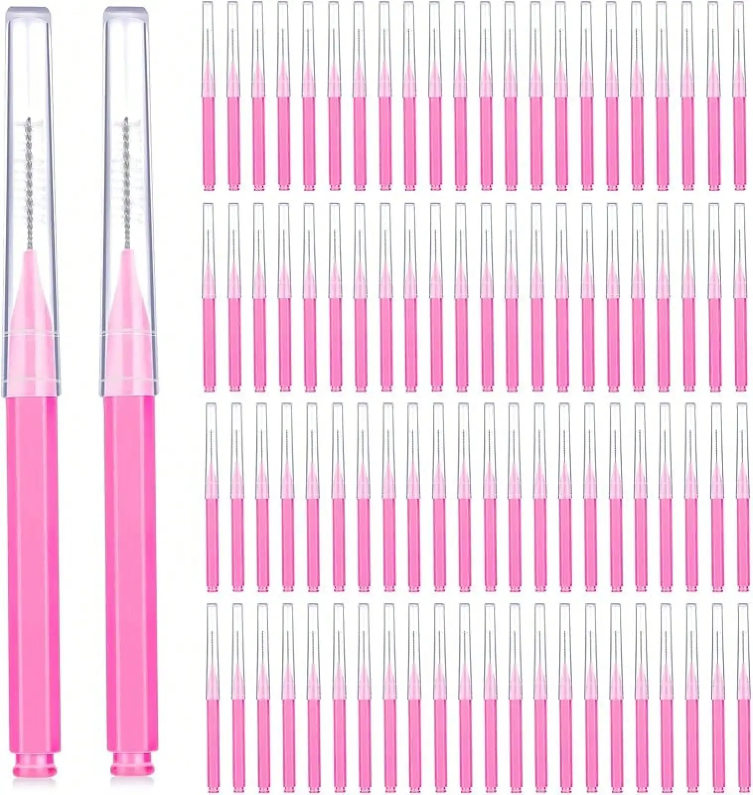 100Pcs Interdentalbürste Zahnstocher Dental Zahn Zahnseide Kopf Oral Dental Hygiene Flosser Reiniger Zahn Reinigung Werkzeug Image