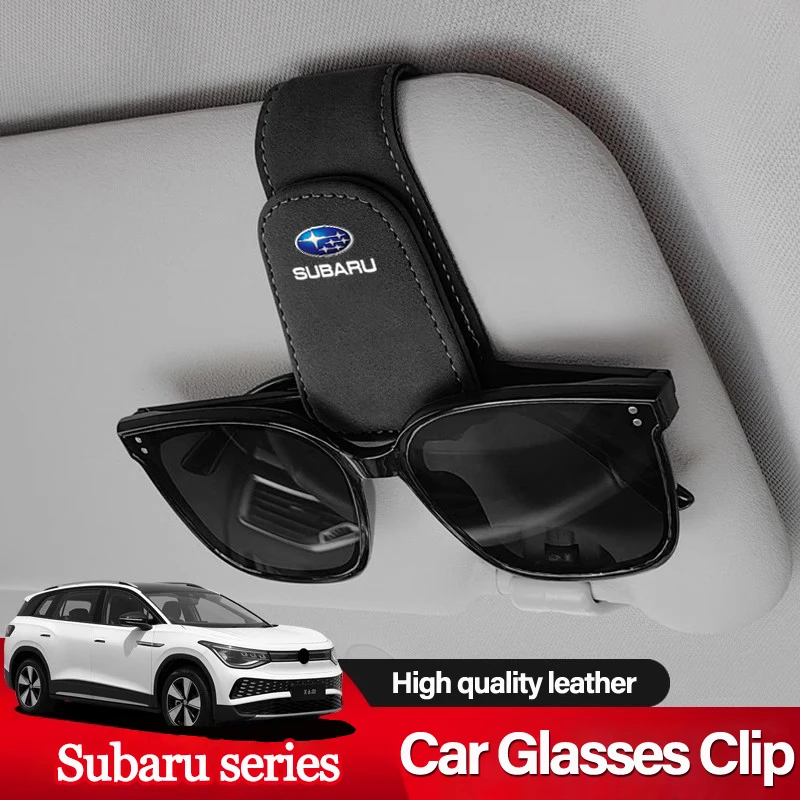 Auto Sonnenblende Brille Clip Ticket Karte Lagerung Klemme Für Subaru Forester BRZ Crosstrek Legacy Levorg WRX 2006 Ascent Tribeca STI Image