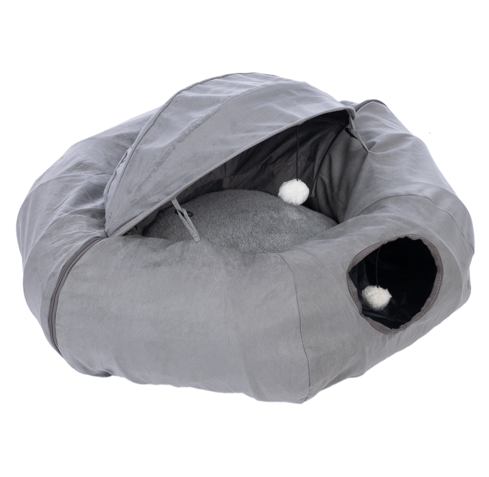 TIAKI Tunnel pour chat Donut Tromsø Ø90x62cm Chat