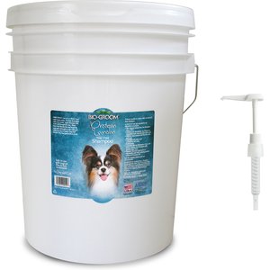 Bio-Groom Silky Dog Tear-Free Protein Lanolin Dog Shampoo, 5-gal pail + Plastic Dispensing 5-gal Shampoo Pump