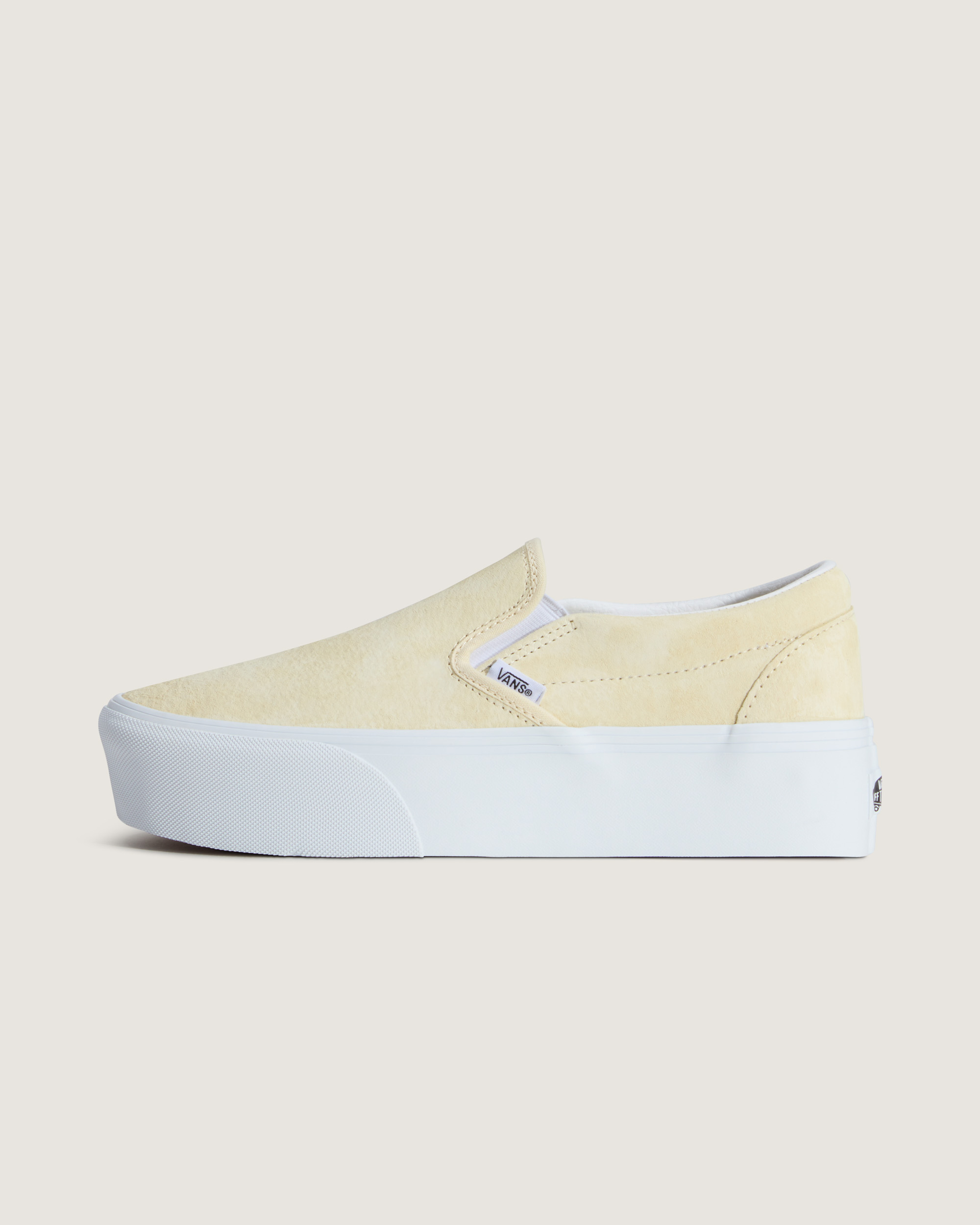 Vans Unisex Classic Slip-on Stackform Slip On - Yellow Leather - Size UK 3.5 | Vans Sale | Discount Designer Brands
