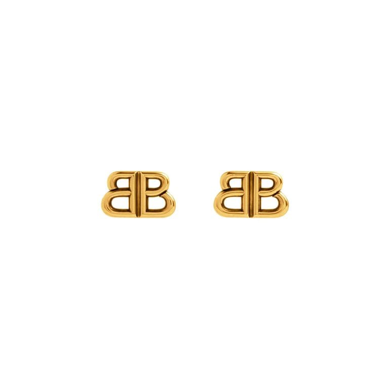 Monaco Stud S Earrings - Metallic - Balenciaga Earrings