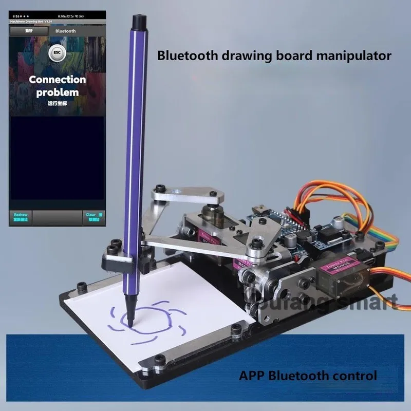 Neue APP Control Drawbot Roboter MG90S Manipulator XY Pollter Artboard Zeichenmaschine Für Arduino Roboter DIY Kit Programmierbare Roboter Image