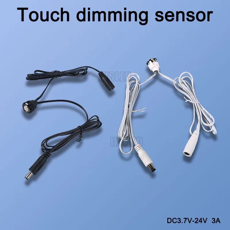 Touch-Dimmersensor, 18 mm Touch-Schalter 3,7–24 V, 3 A für LED-Streifen, Schrank, Kleiderschrank, Nachttischbeleuchtung Image