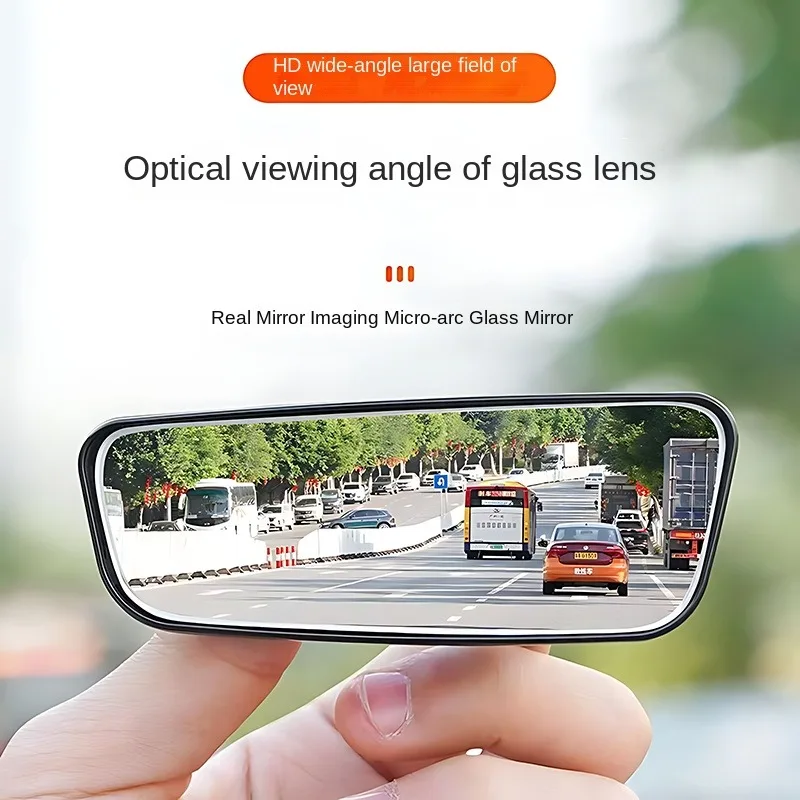 Rückspiegel, kleiner runder Spiegel, Rückfahrspiegel, Auto-Reflektorunterstützung, toter Winkel, 360-Grad-Weitwinkel-Ultra- Image
