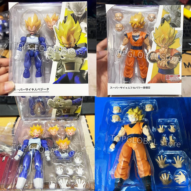 Hot Dragon Ball Z Action Figure Shf Super Saiyan Son Goku Kakarotto Vegeta Figurine PVC Collezione mobile Anime Modello Giocattoli Regalo