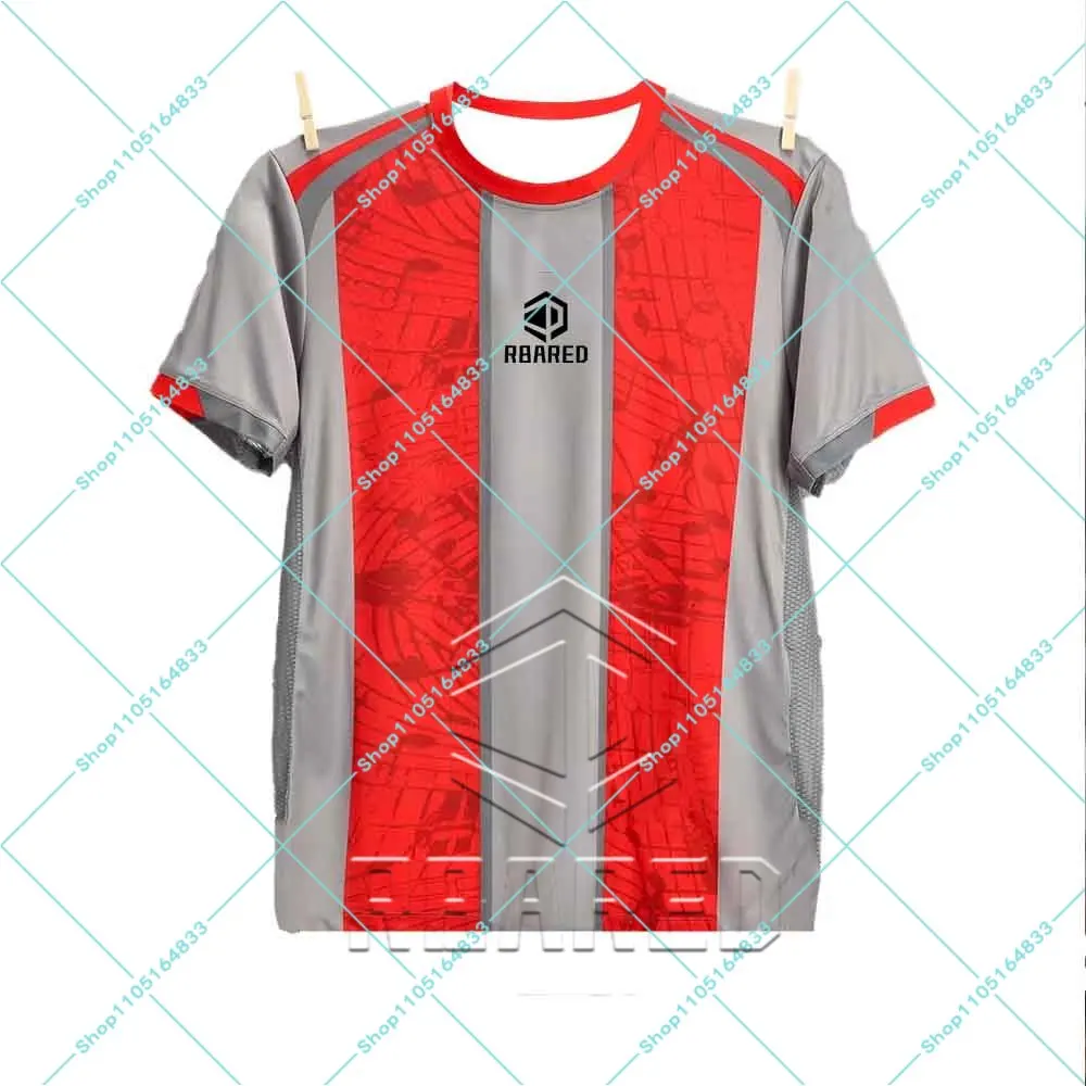 2025-26 Cremonese Mens Home Football Shirt Summer Youth Kids Sportwear Oversized Training Soccer Uniform Breathable Jersey