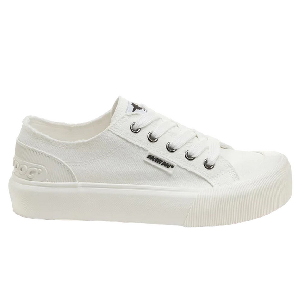 Rocket Dog Womens/ladies Jazzin Plus Trainers (white) - Size UK 5 | Rocket Dog Sale | Discount Designer Brands