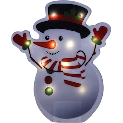 FHS Fensterbild Schneemann 10xLED Image