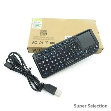 2.4G Wireless Keyboard With Touchpad All-in-One Mini Silicone Keyboard For Raspberry Pi 4/3 Smart TV Android TV Box HTPC Windows/Mac/Linux