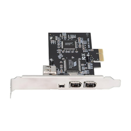 JSER PCI-E 1X 4X 16X to Firewire 400 Capture Card IEEE 1394a PCI Express 4 Ports Card 6Pin and 4Pin IEEE-1394 400Mbps Adapter for Windows Mac Os Linux
