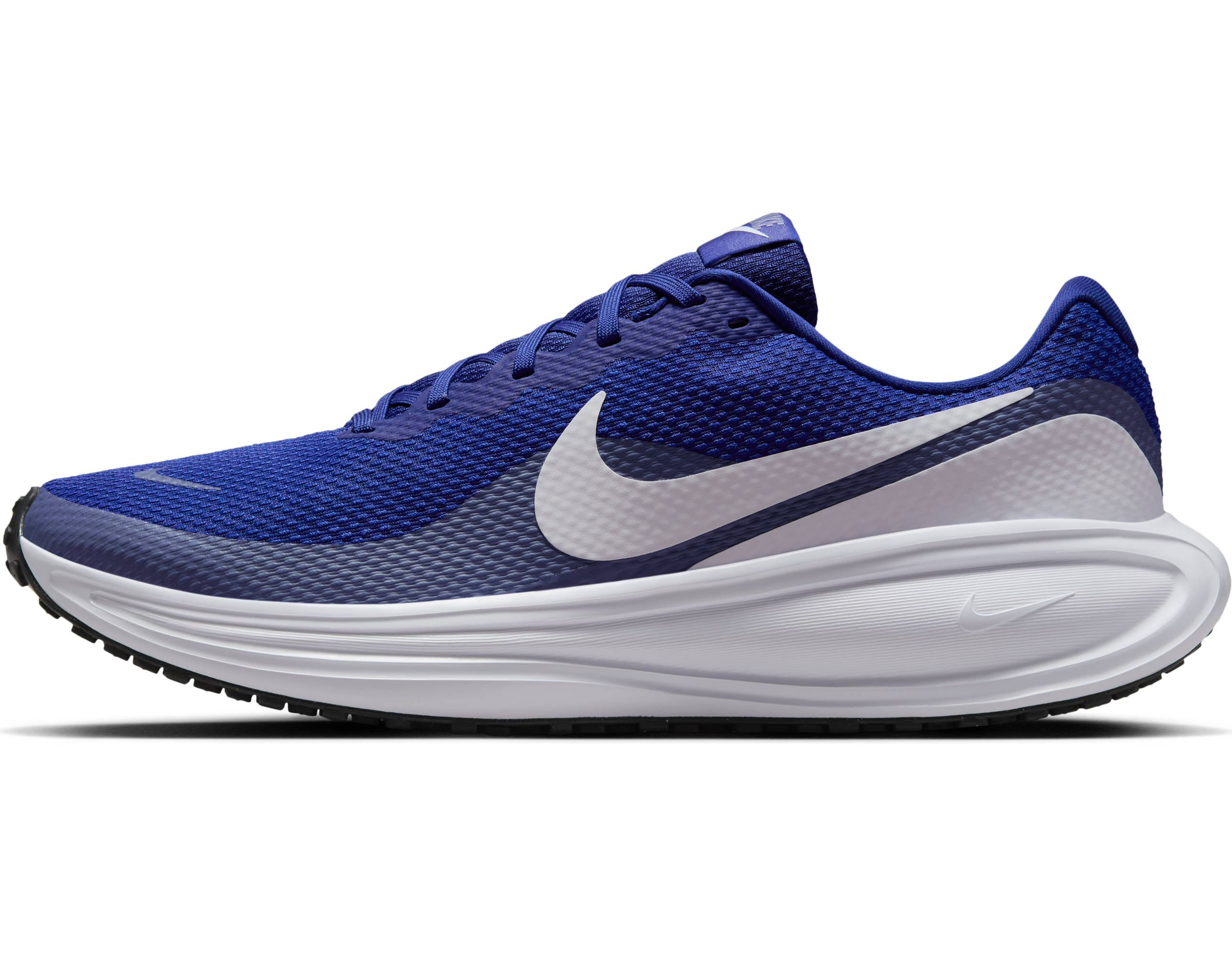 Laufschuh NIKE "NIKE REVOLUTION 8", Herren, Gr. 40, deep royal blau, weiß, world indigo, schwarz, Synthetik, Textil, Schuhe Laufschuh
