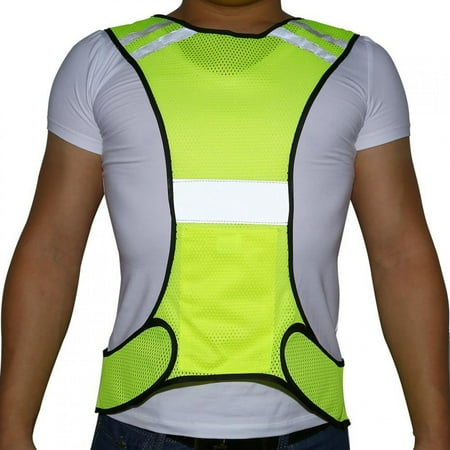 EBTOOLS Reflective Vest High Visibility Reflective Safety Vest Night Running Security Clothing Adjustable Waist
