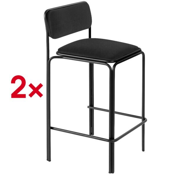 meet 2er-Set Barhocker »meet Bistro« Sitzfläche Kunstleder schwarz Image