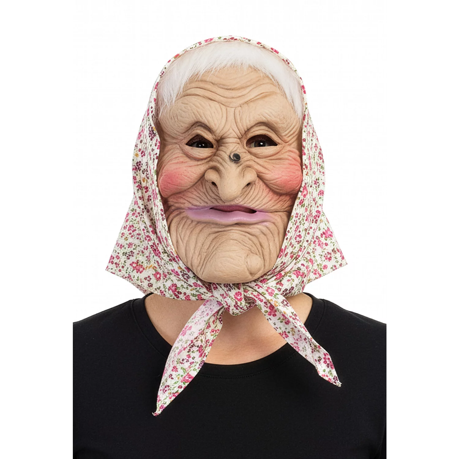 Masque "Sorcière", multicolore/blanc