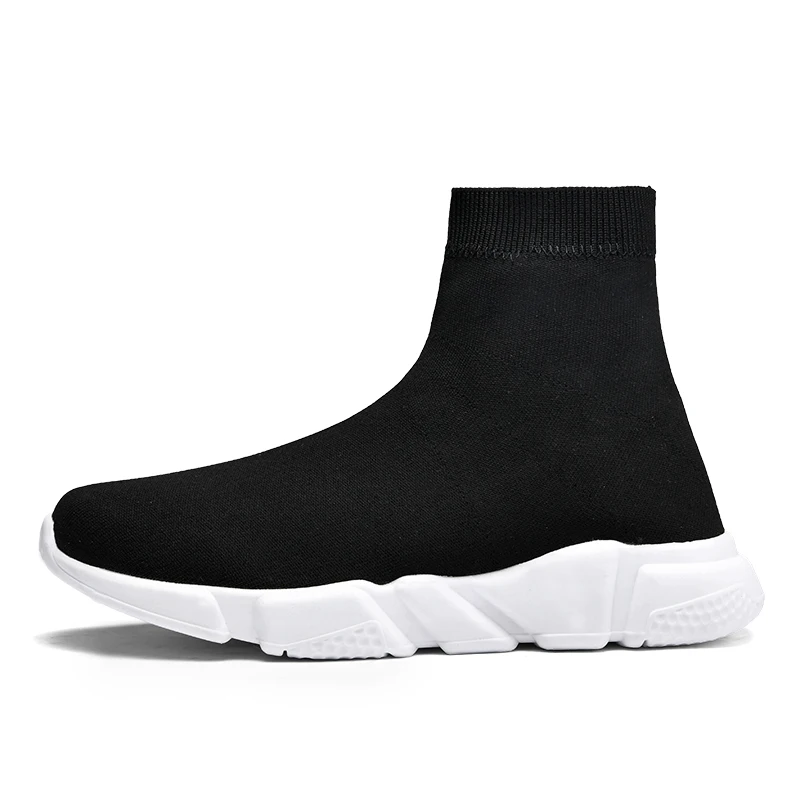 2025, schwarze High-Top-Sneaker für Herren und Damen, klassische Designer-Strick-Freizeit-Sneaker für Herren, modische, bequeme Slip-on-Sportschuhe für Damen