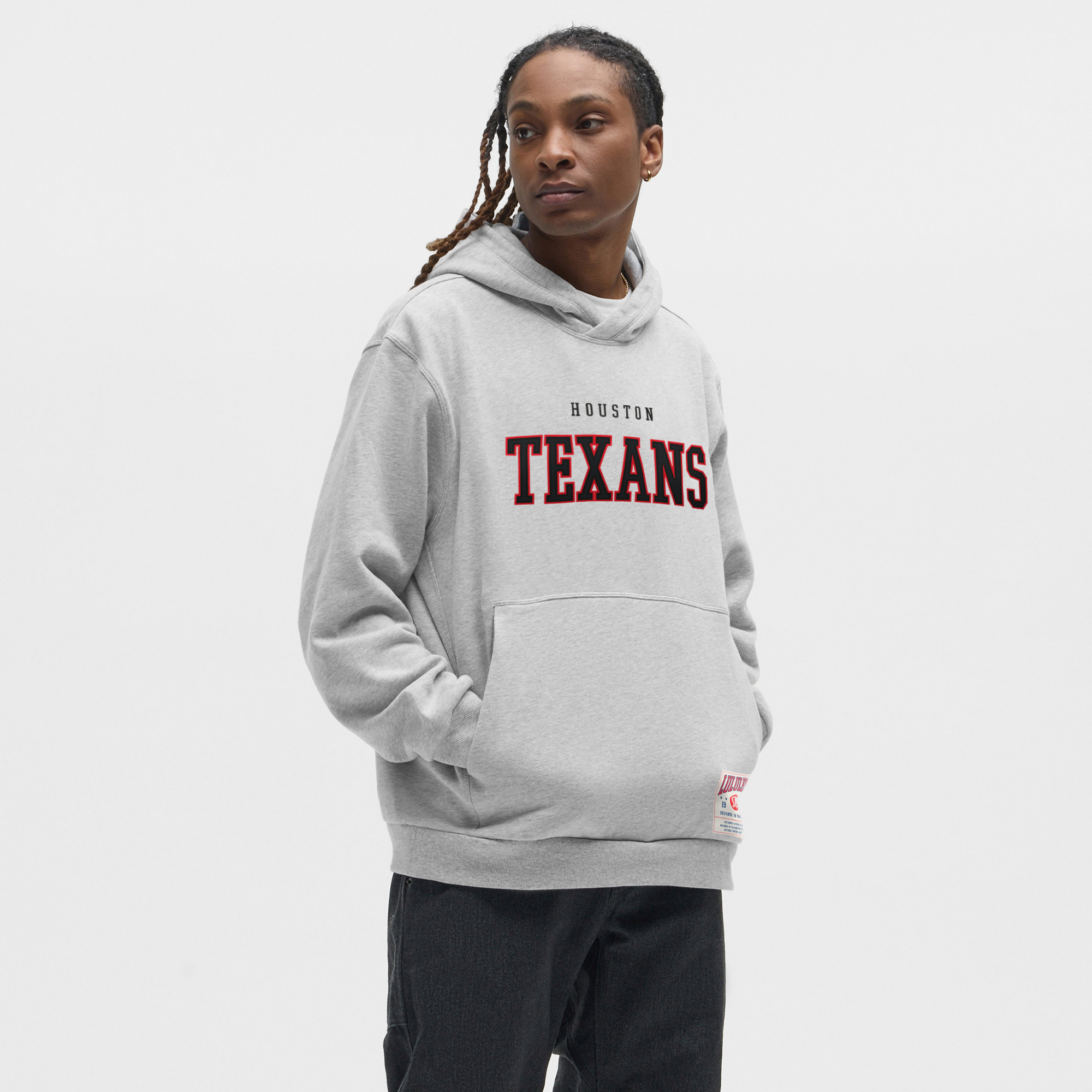 lululemon Heathered Silver Drop Houston Texans Steady State Pullover Hoodie für Herren Image