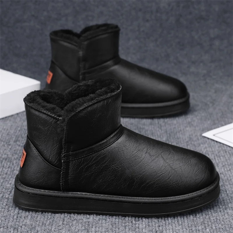 Outdoor-Schneestiefel für Herren, große glänzende Schuhe, High-Top-Schuhe, Herrenschuhe, Baumwollschuhe, Schneestiefel, neue Winterstile, Cou